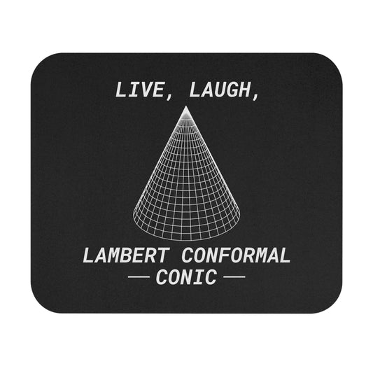 Funny Cartography Projection Mouse Pad - Humorous GIS Office Mousepad Non-Slip Rubber Base for Geographers & Mappers