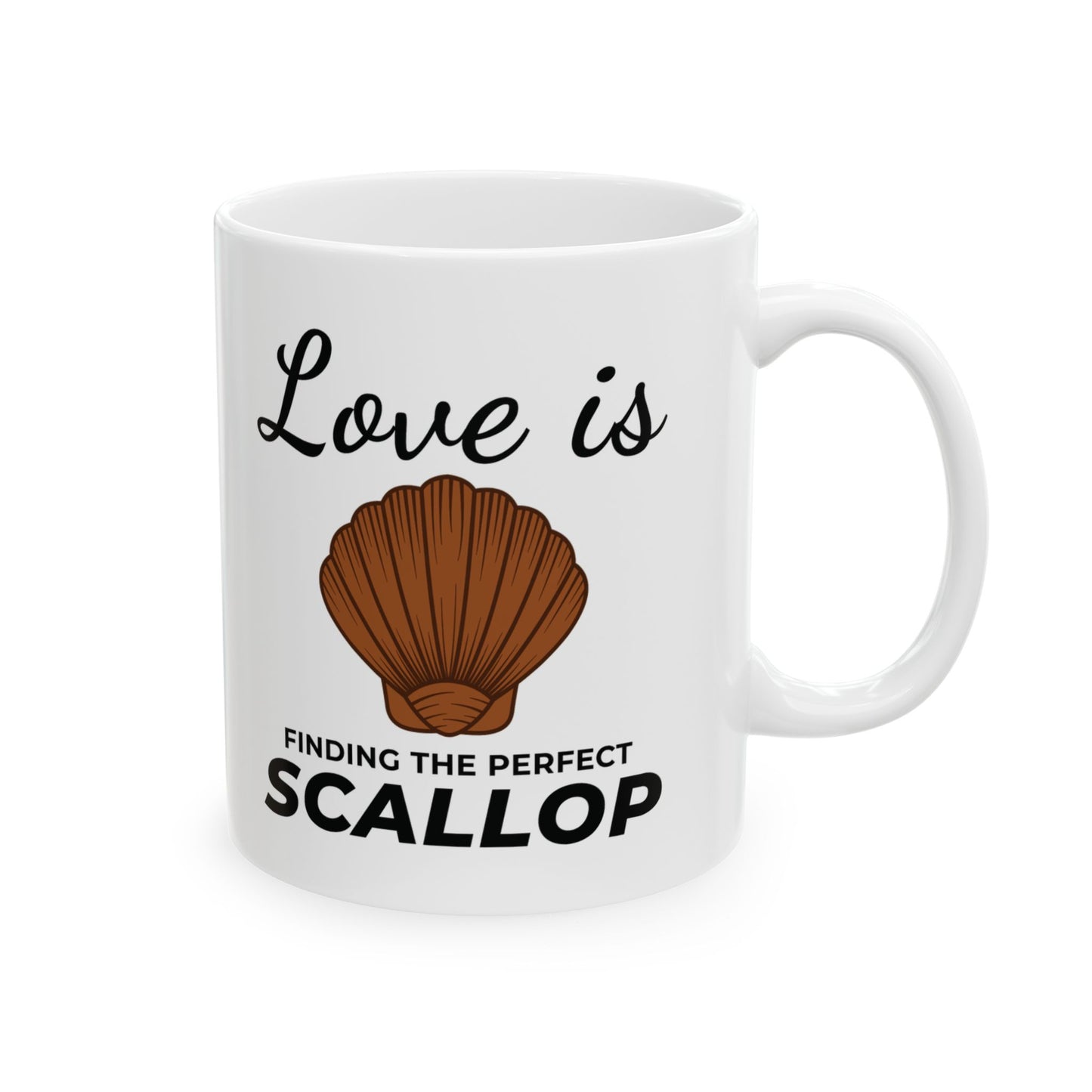 Perfect Scallop Mug, Ocean Love, Beach Treasure Gift