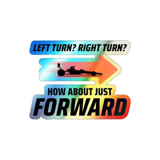 Dragster Drag Racing Holographic Stickers Vinyl – Straight Line Speed Decal for Track Dominators