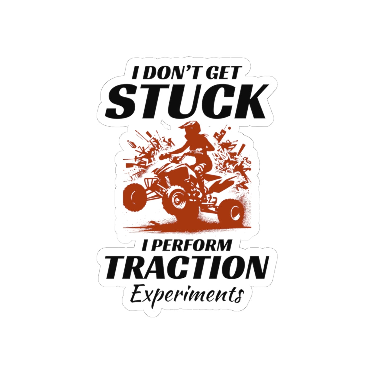 ATV Sticker Vinyl Quad Bike Motocross Racing | Off-Road Dirt Track Decal | Extreme ATV Rider Graphics