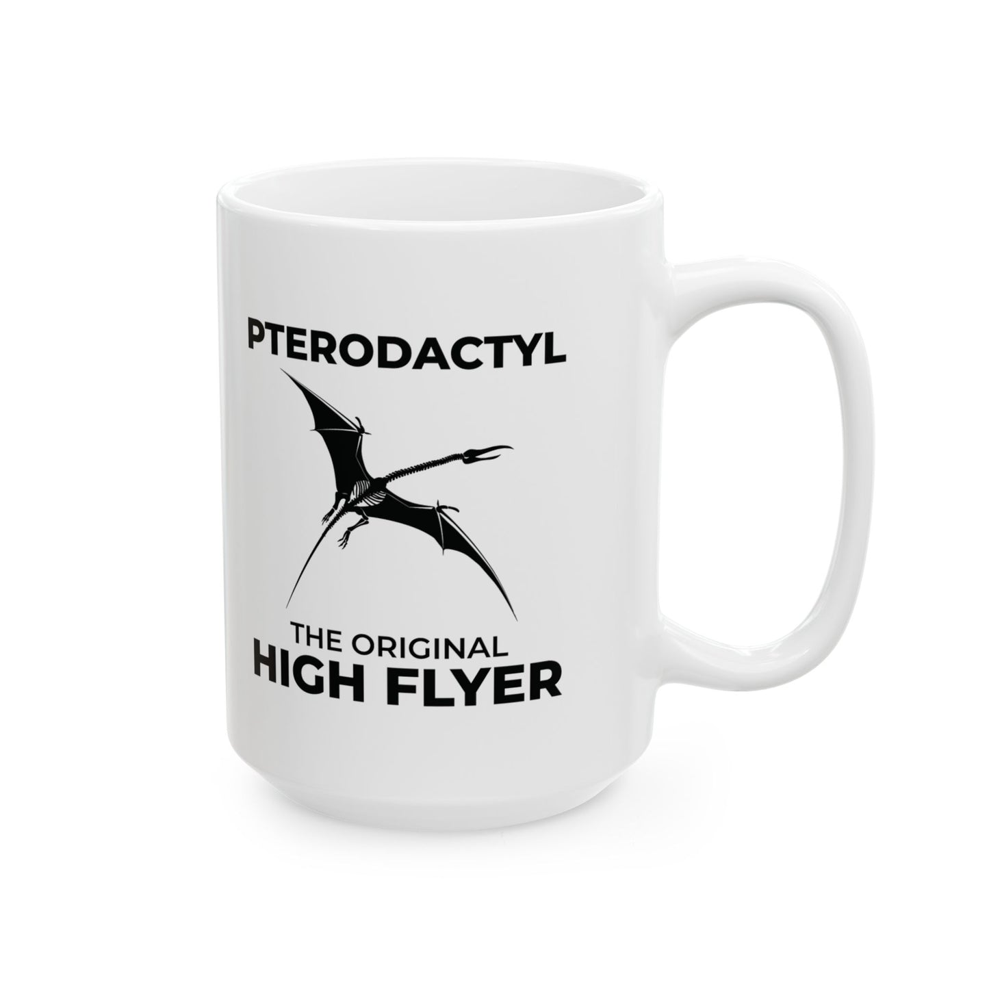 Dinosaur Fossil Mug Pterodactyl Skeleton for Flying Reptile Fans
