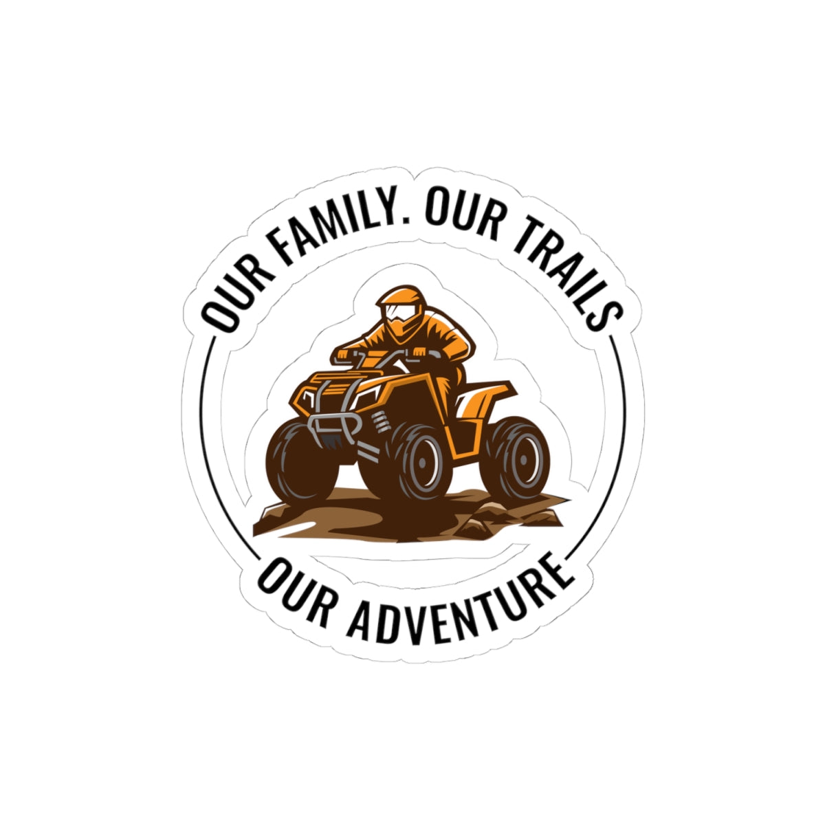 ATV Sticker Vinyl Quad Bike Motocross Racing Family Trail Riders Outdoor Adventure Off-Road Enthusiasts