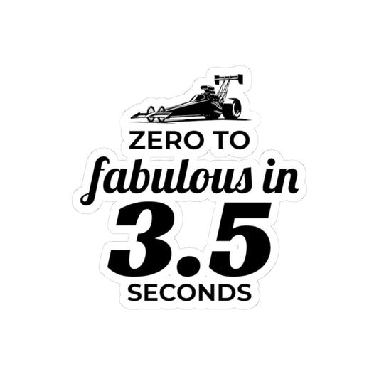 Female Dragster Drag Racing Girl Sticker Vinyl – Funny Race Car Decal for Women Drivers and Motorsport Fans