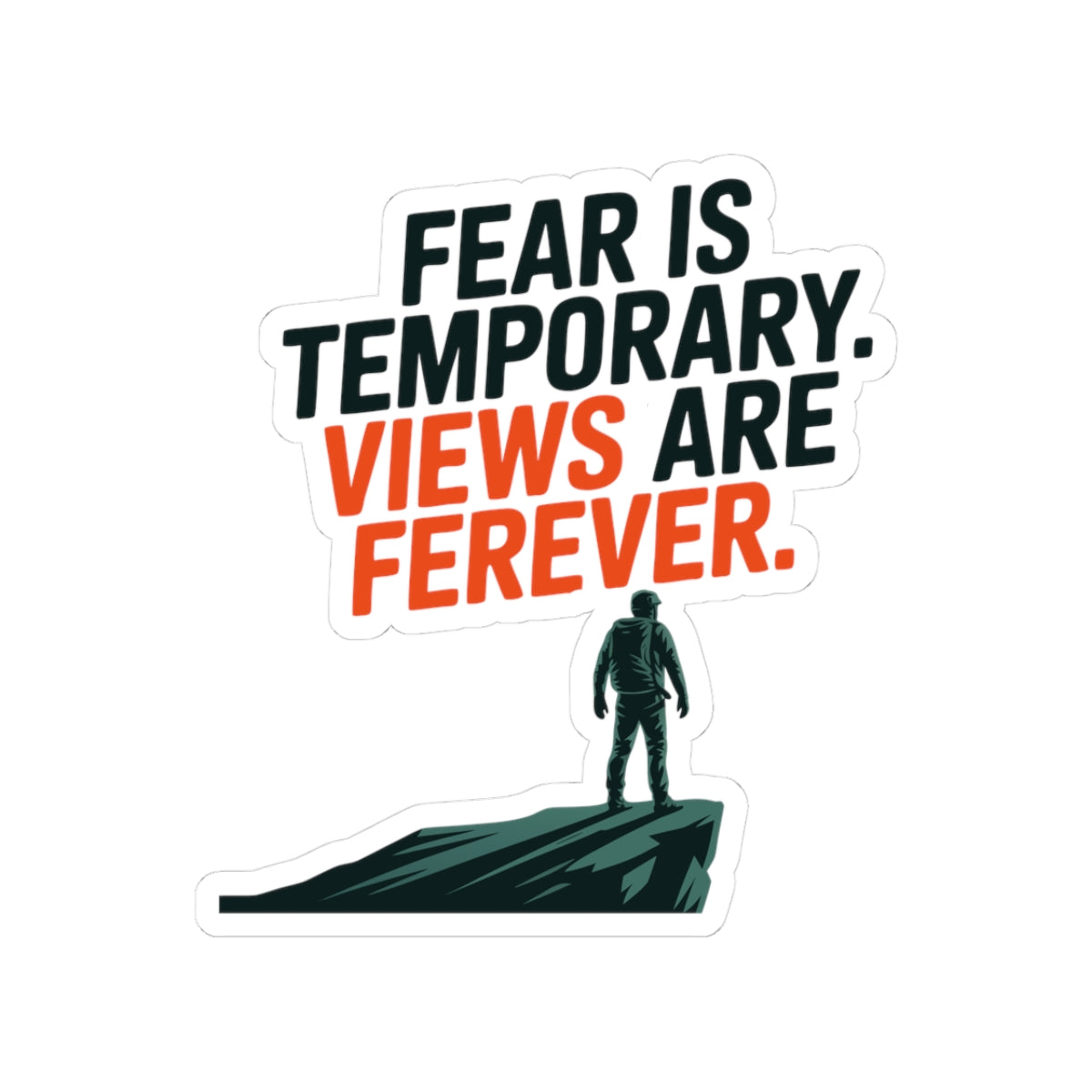 Base Jumping Sticker for Laptop Water Bottle – Motivational Adventure Decal for Extreme Athletes Skydivers