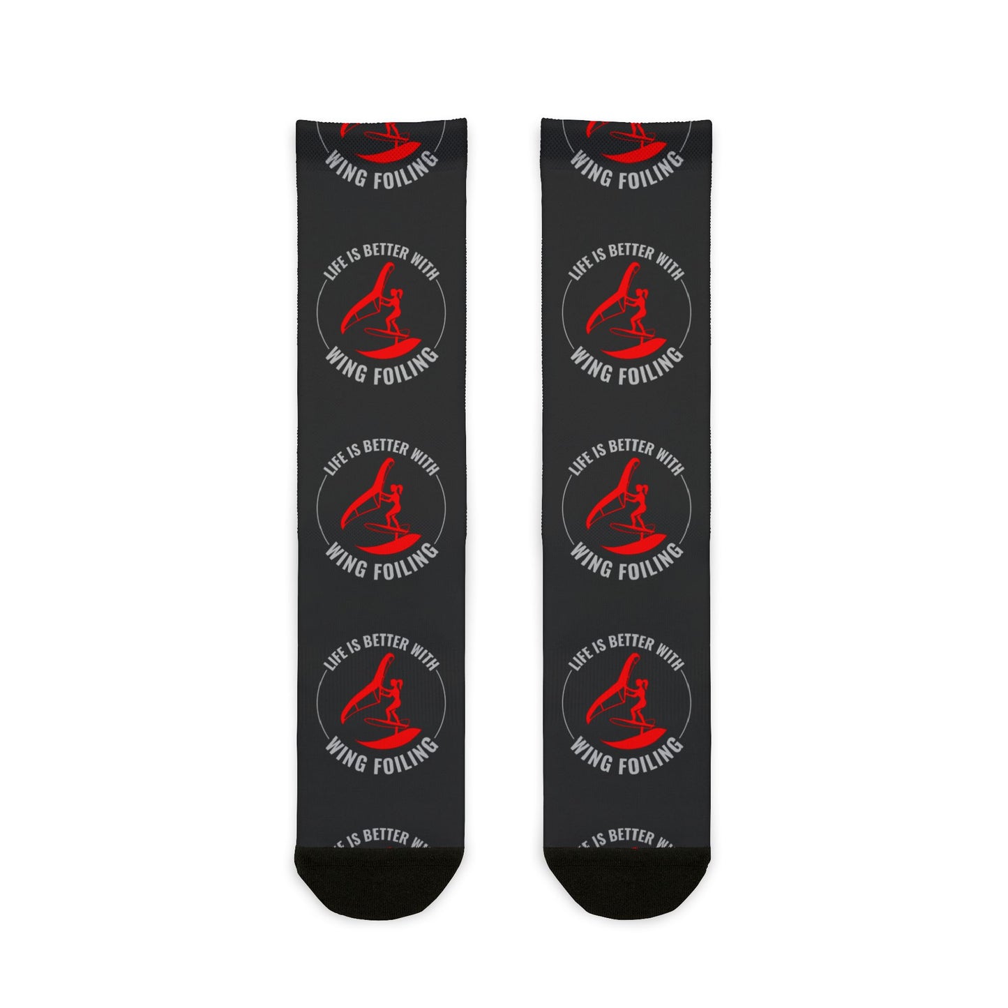 Wing Foiling Socks - Life is Better with Wing Foiling Design