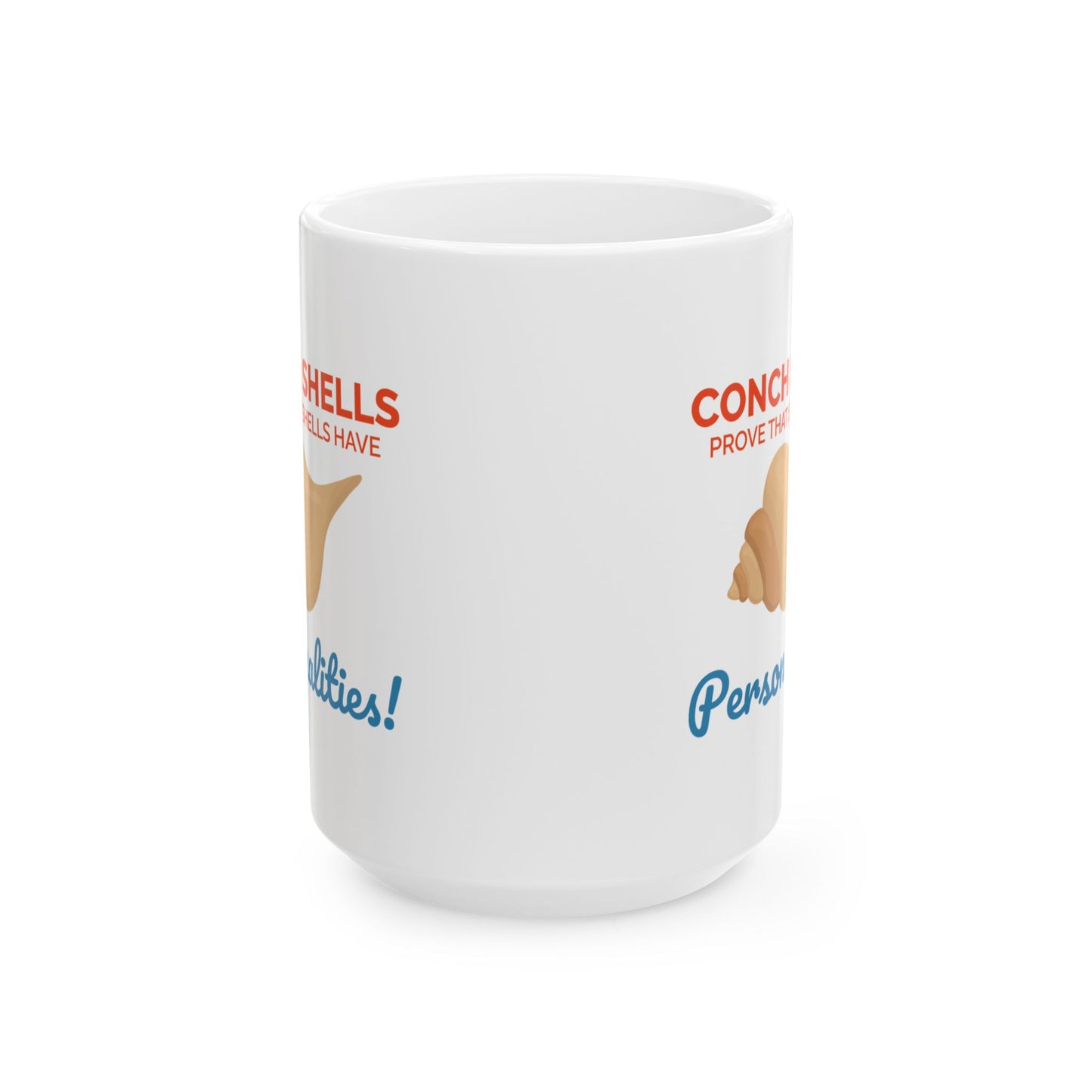 Conch Shell Mug for Shell Collectors and Marine Biologists