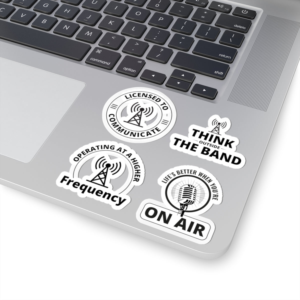 Ham Radio Sticker Pack – 4 PCS Witty Licensed Operator Frequency Decals for Amateur Radio Fans Hobbyists