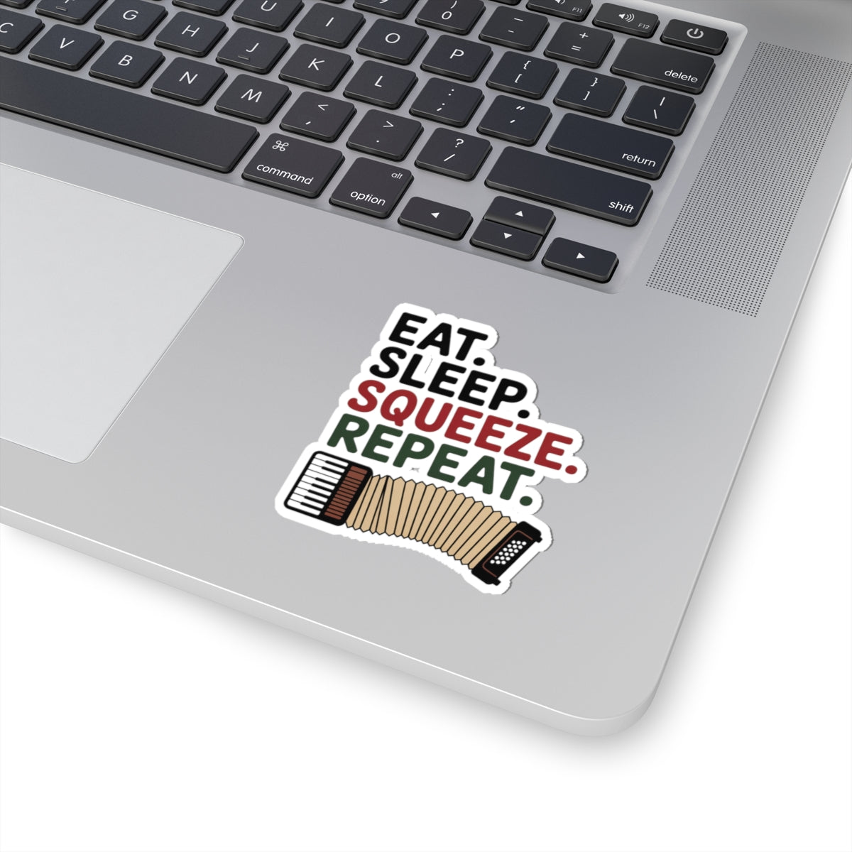 Squeezebox Sticker – Daily Routine Decal for Accordionists, Polka Band Members