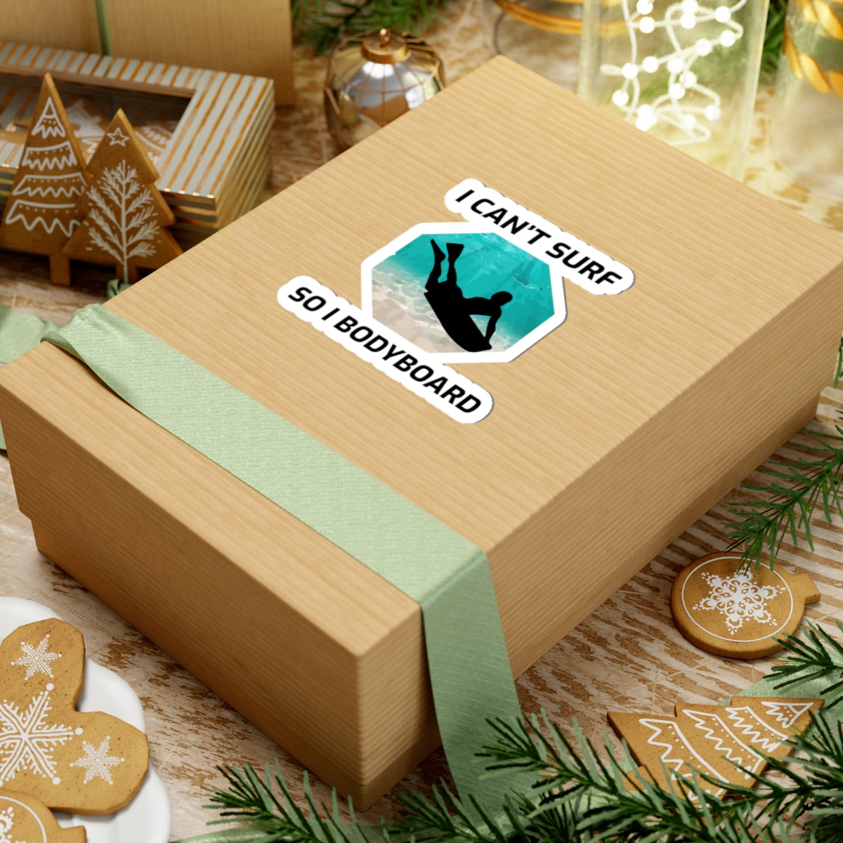 Bodyboard Not Surf Sticker - Wave Riding Vinyl Decal for Ocean Enthusiasts & Beach Adventurers