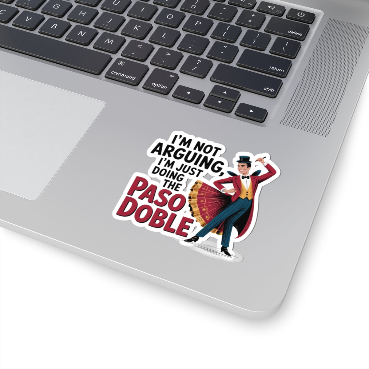 Paso Doble Sticker - Dramatic Dance Vinyl Decal for Partners, Ballroom Dancers