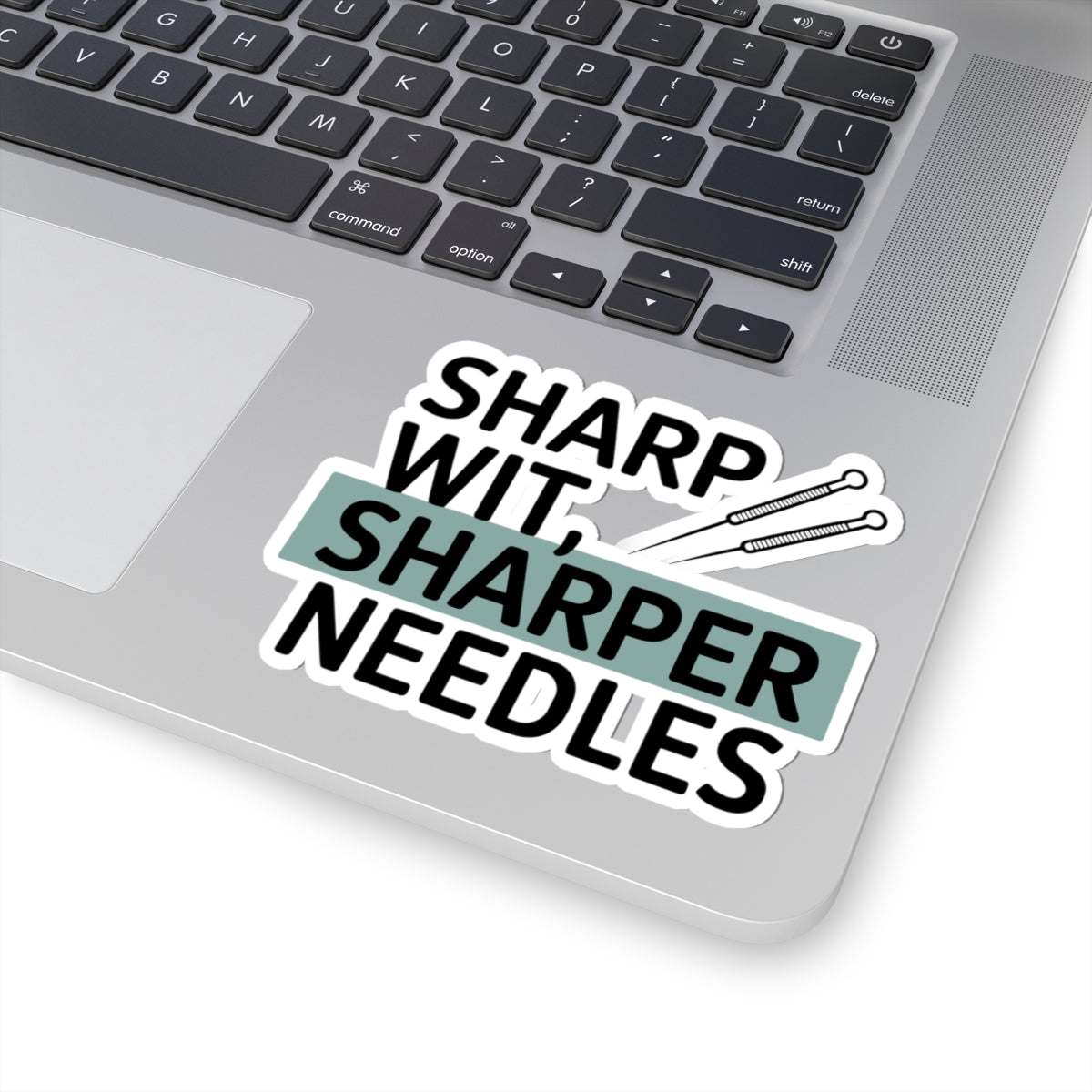 Sharp Wit Acupuncturist Sticker - Needle Humor Vinyl Decal for TCM Practitioners, Healers