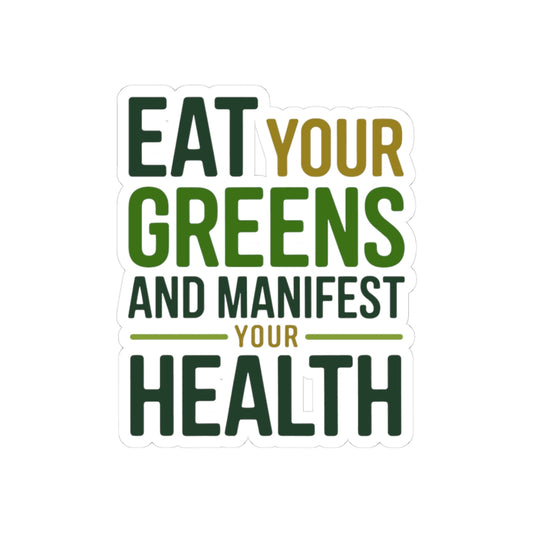 Naturopath Manifestation Sticker - Greens and Wellness Vinyl Decal for Naturopaths, Holistic Nutritionists