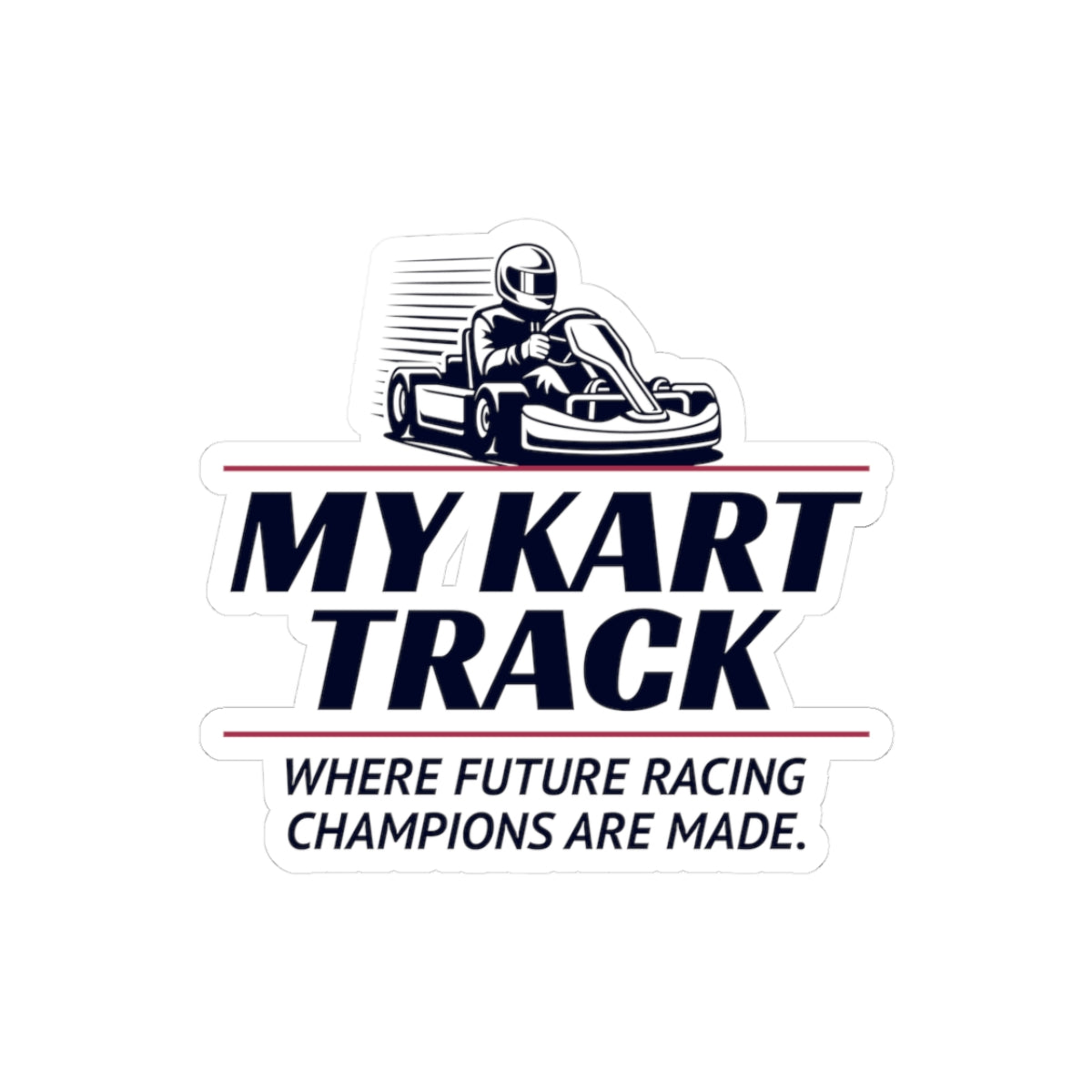 Go Kart Racing Sticker Vinyl Decal Motorsport Enthusiasts Racers Drivers