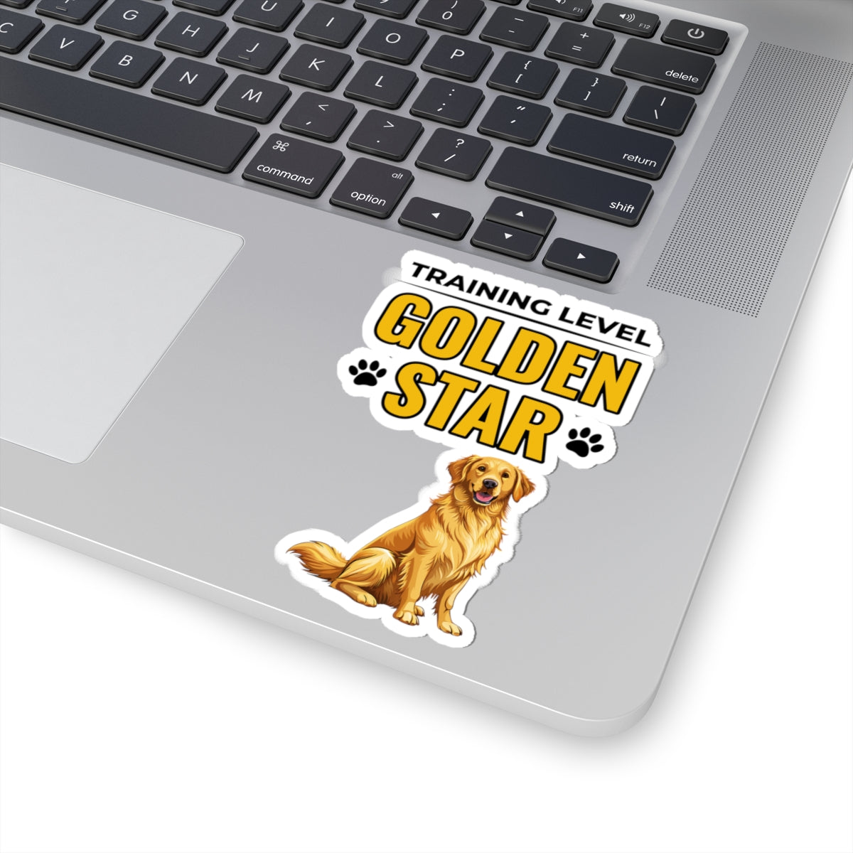 Golden Retriever Dog Training Golden Star Sticker - Canine Obedience Vinyl Decal for Pet Trainers Animal Behaviorists