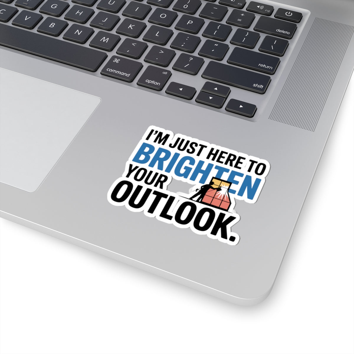 Window Cleaner Sticker - Brighten Outlook Vinyl Decal for Professionals & Technicians