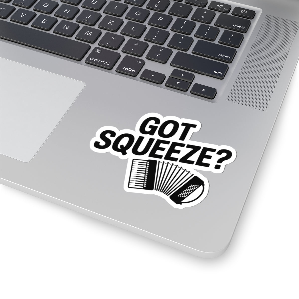 Squeezebox Sticker – Got Squeeze Parody Decal for Accordionists, Polka Fans