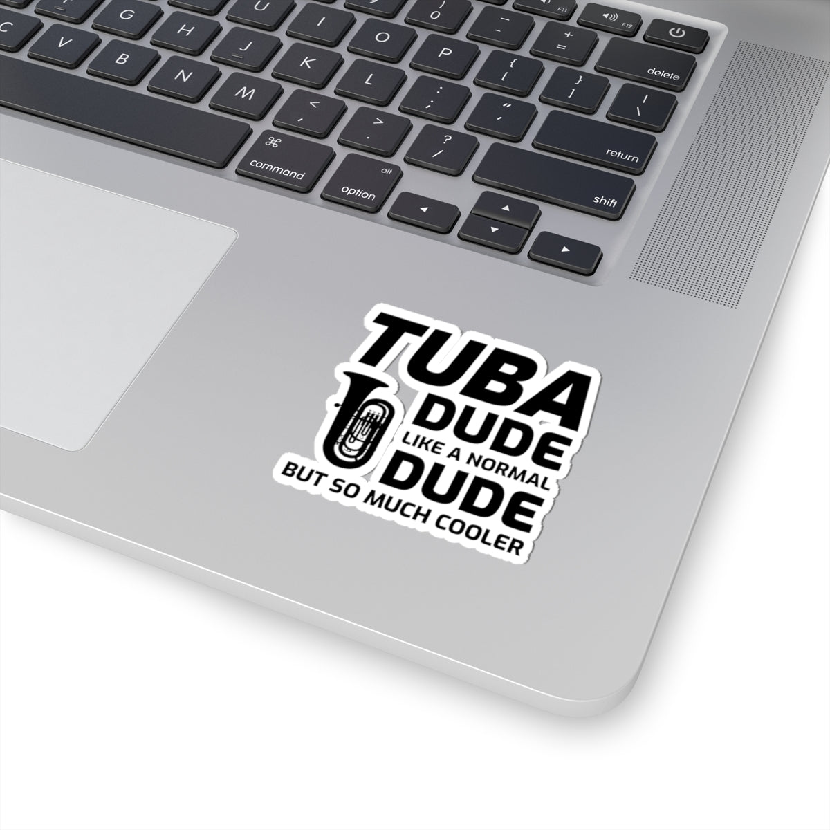 Tuba Player Sticker - Band Humor Vinyl Decal for Low Brass Musicians & Music Students