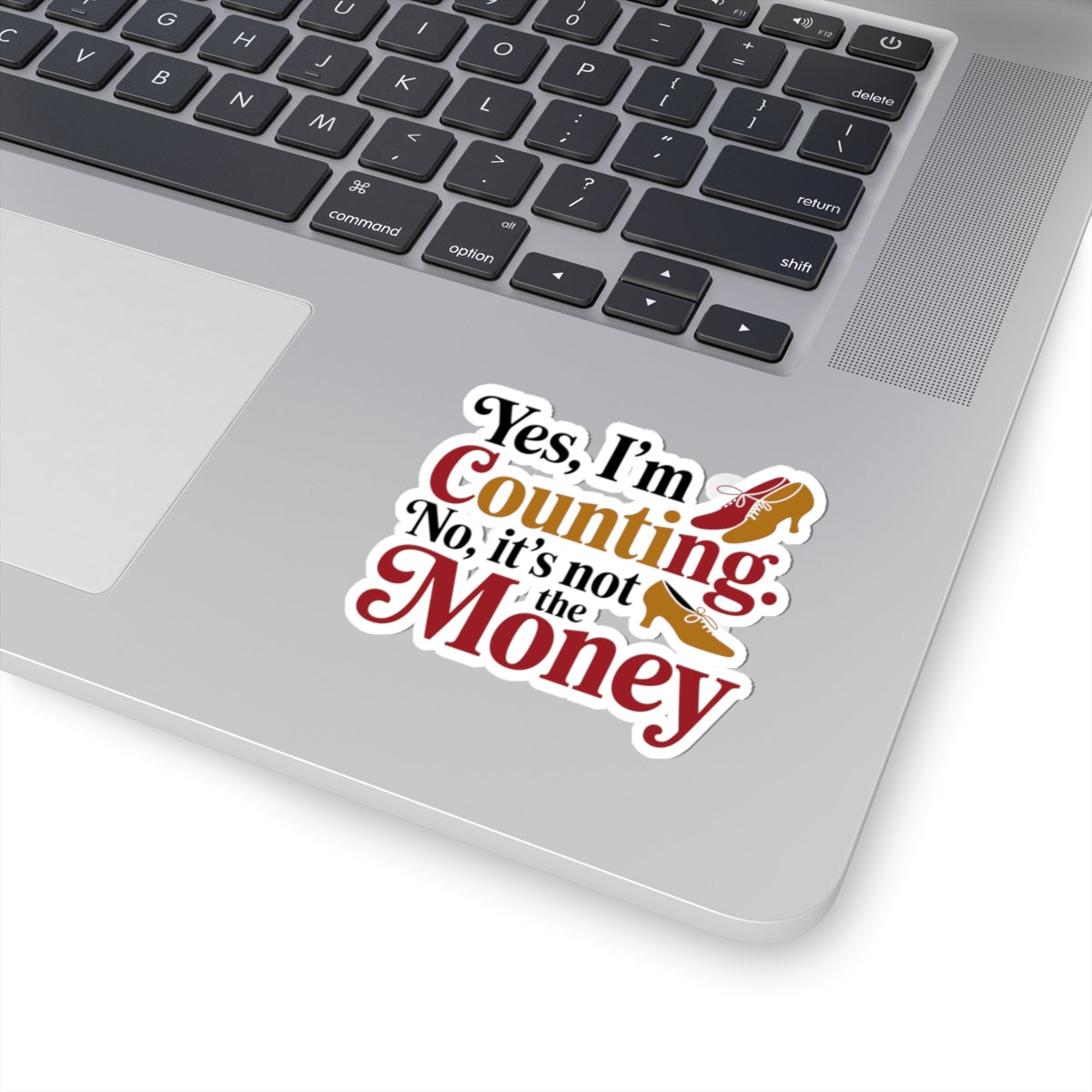 Ballroom Dance Sticker - Counting Steps Not Money Vinyl Decal for Dancers, Instructors, Partners, Studio Gear