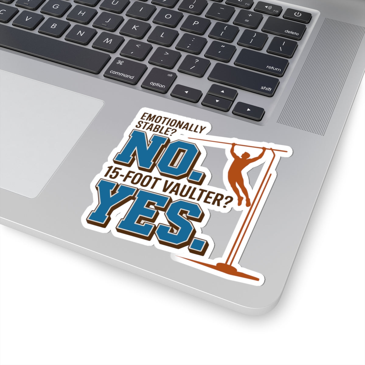 Pole Vault Sticker – Funny Question Answer Humor Decal for Track and Field Athletes, Competitive Vaulters & Sport Fans