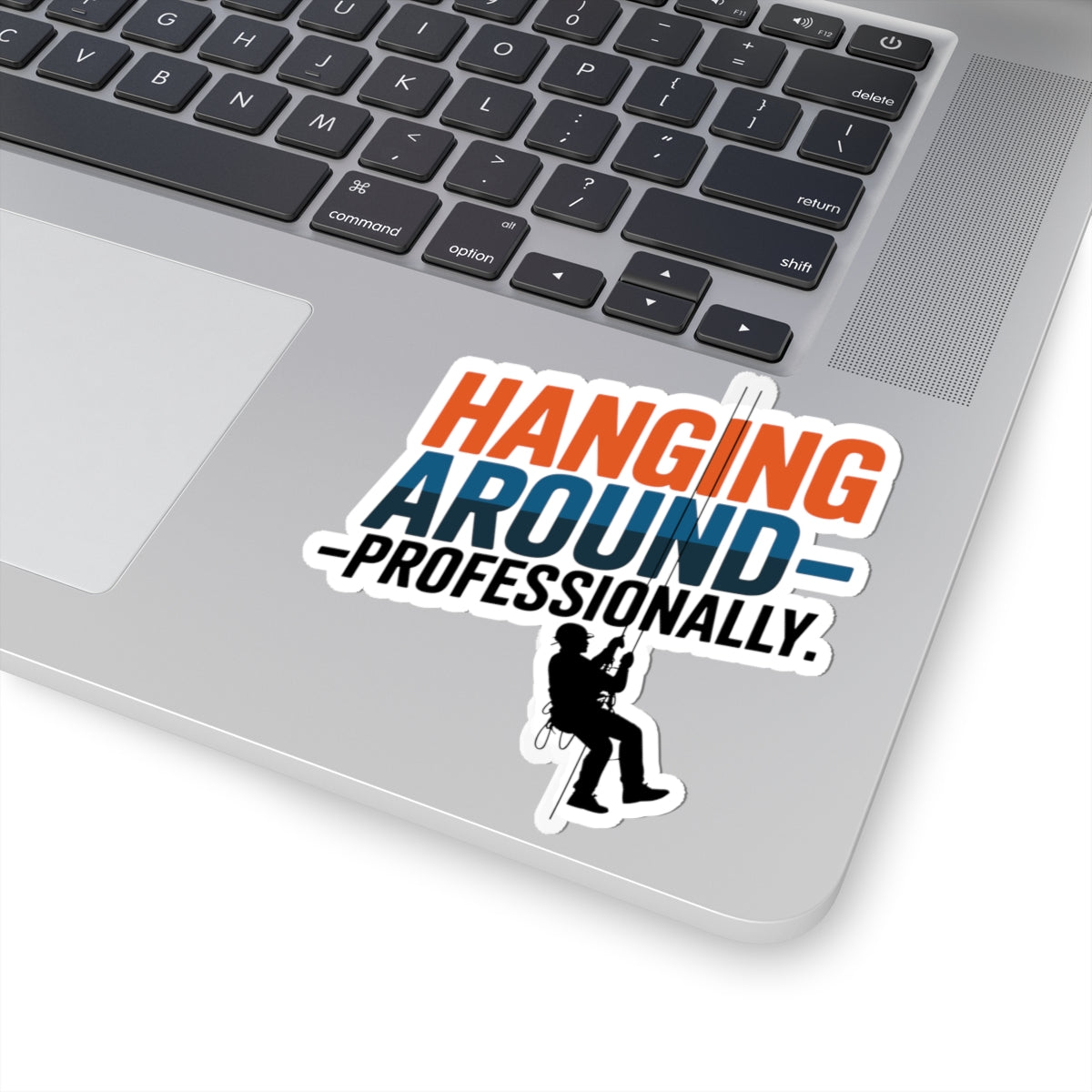 Professional Hanging Sticker - Rope Access Vinyl Decal for Industrial Climbers & Technicians