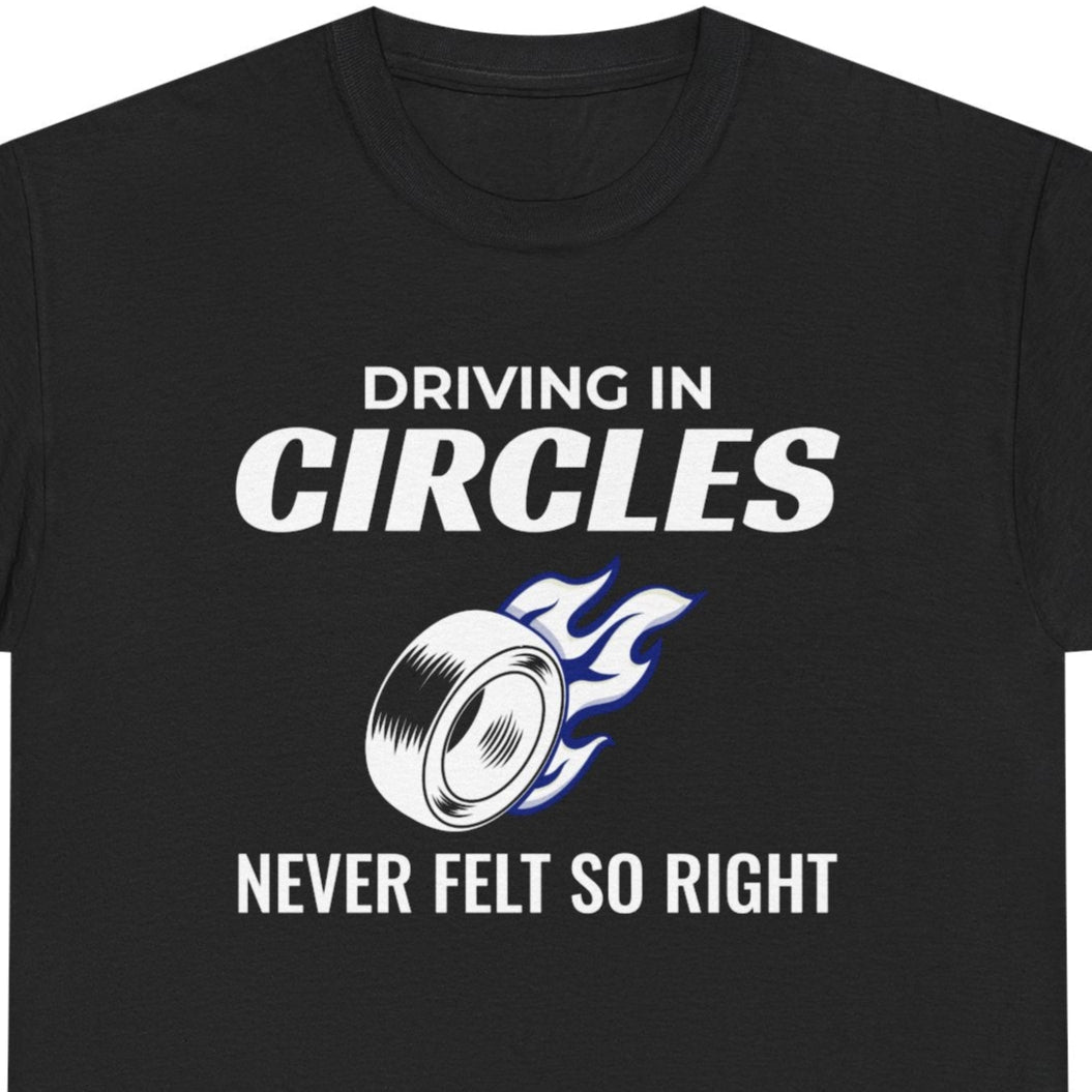Drifting Drift Racing T-Shirt - Controlled Circles Tee for JDM Track Enthusiasts