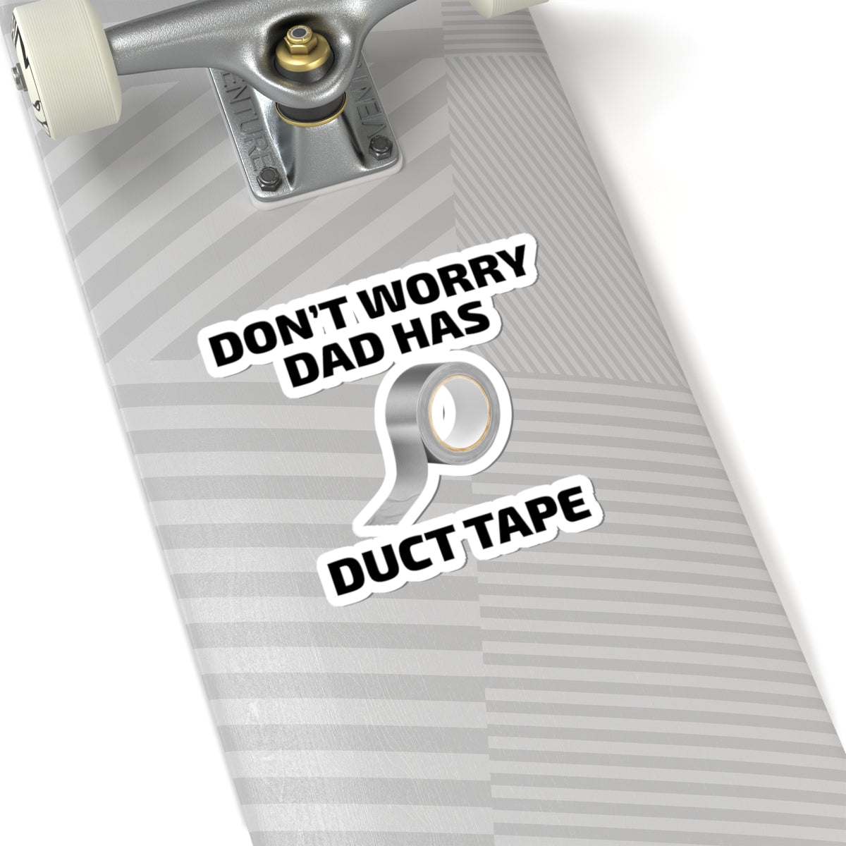 Duct Tape Dad Sticker - Fix It Humor Vinyl Decal for Fathers & DIY Repair Enthusiasts