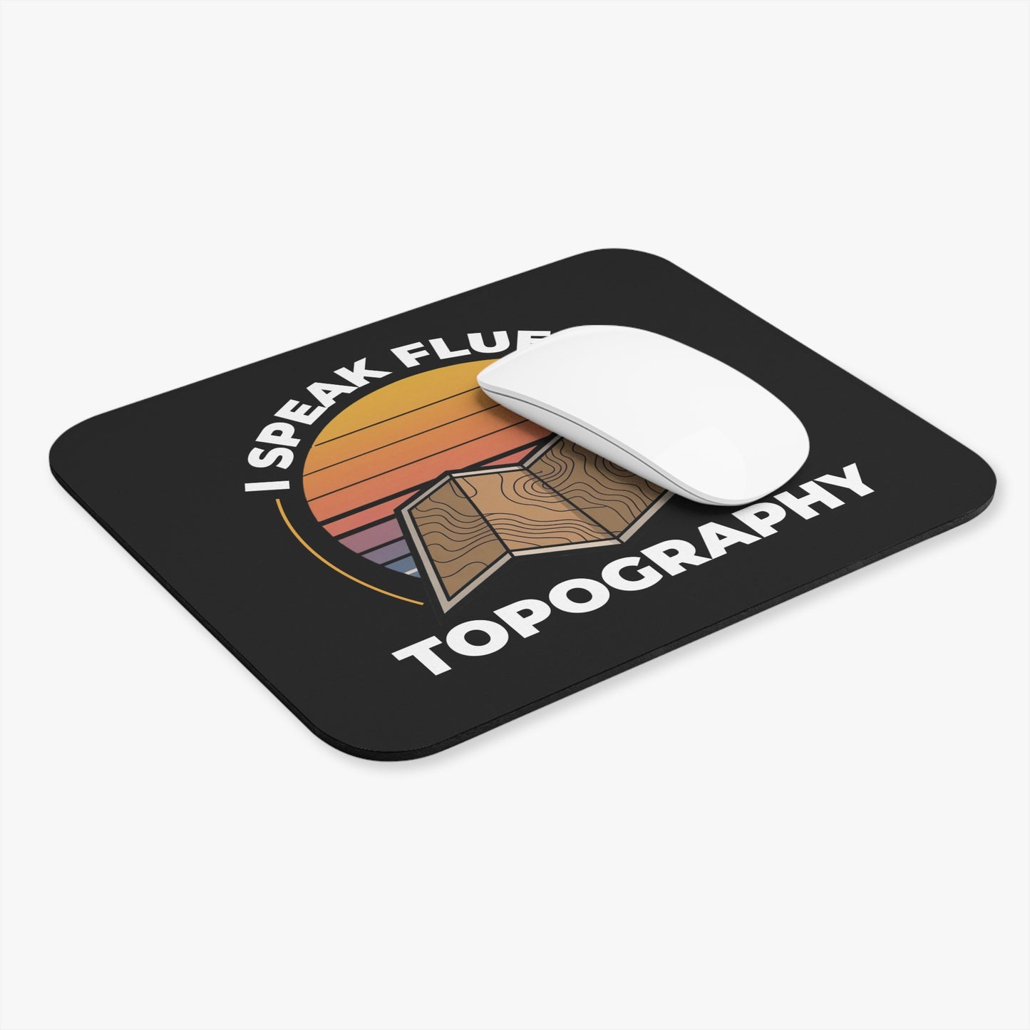 GIS Mapping Mouse Pad - Outdoor Adventure Non-Slip Rubber Base for Surveyors & Cartographers