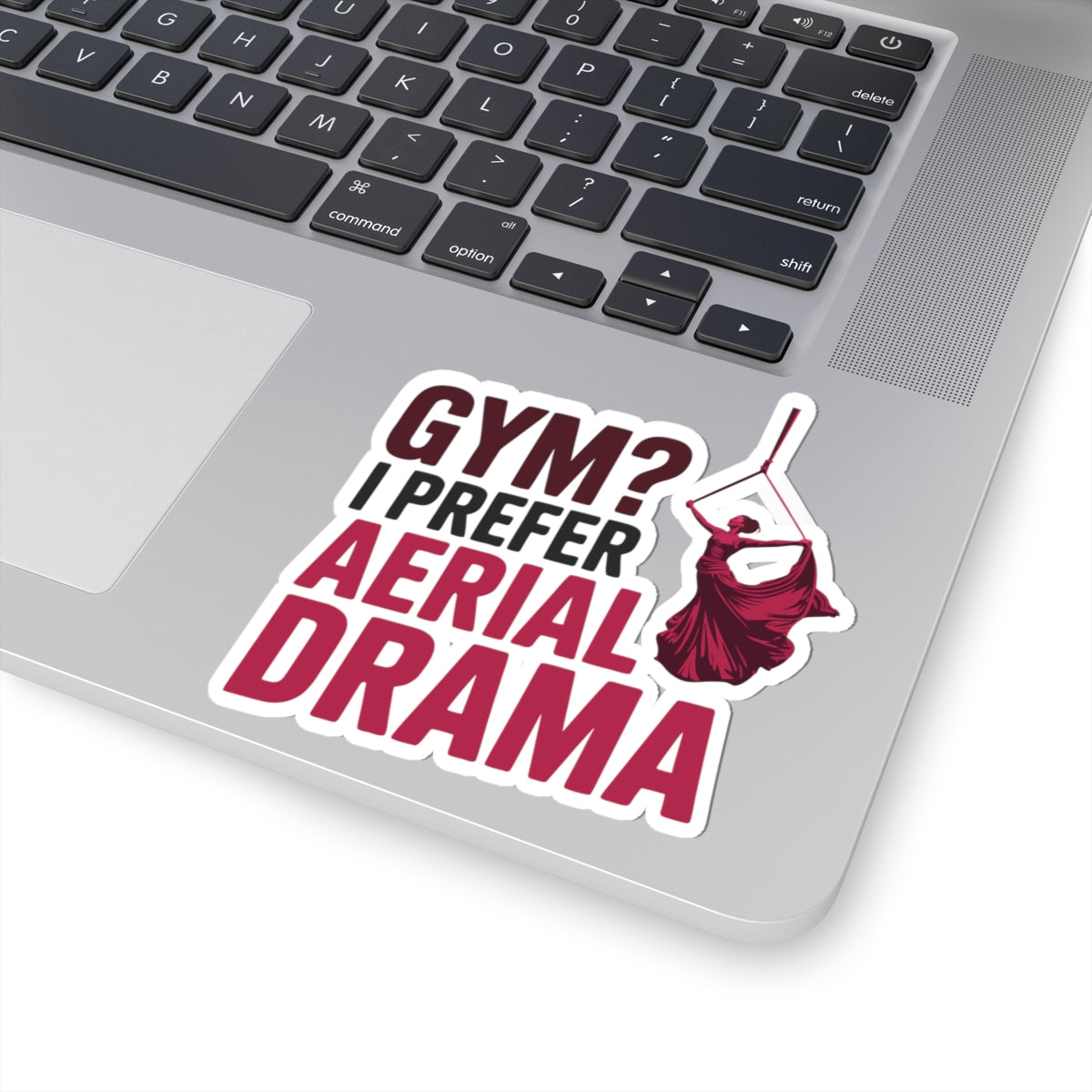 Aerial Silk Sticker – Funny Aerial Drama Quote Decal for Aerialists, Circus Performers & Silk Dancers