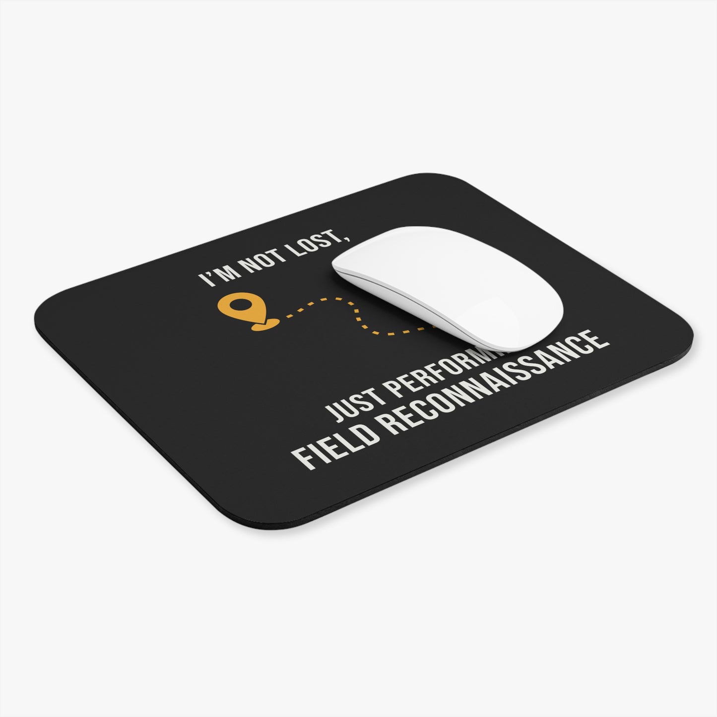 Field Survey Mouse Pad - GIS Humor Non-Slip Rubber Base for Cartographers & Geologists