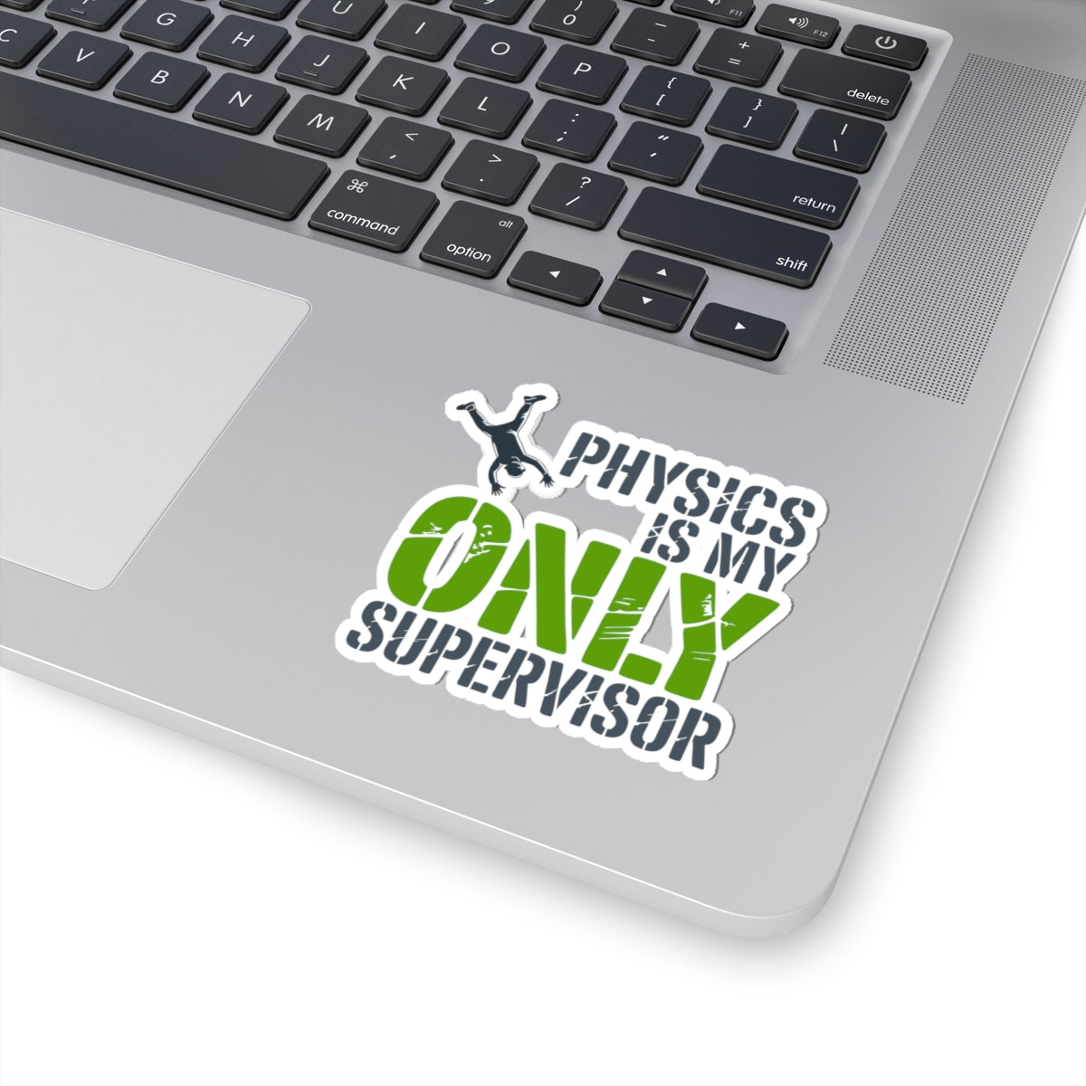 BASE Jumping Sticker – Funny Physics Supervisor Stencil Decal for Extreme Sports Fans Adrenaline Junkies
