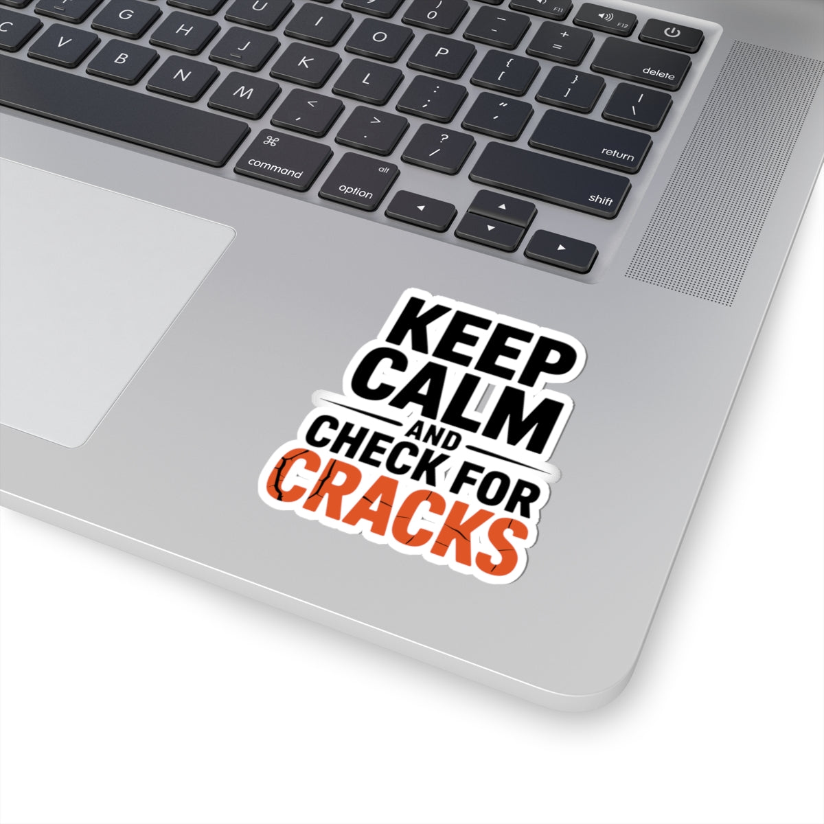 Bridge Inspector Motivational Sticker - Keep Calm Check Cracks Vinyl Decal for Engineers & Crew