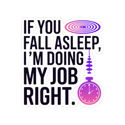 Hypnotist Success Sticker - Sleep as Achievement Vinyl Decal for Hypnotists, Trance Depth Experts