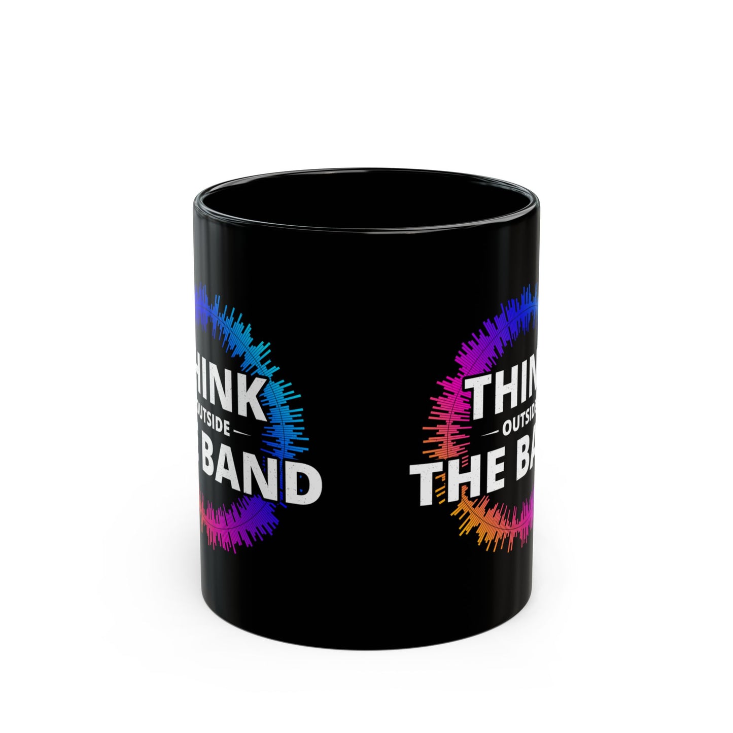 "Amateur Ham Radio Operator Mug - Think Outside the Band for Hams & RF Engineers 11 oz"