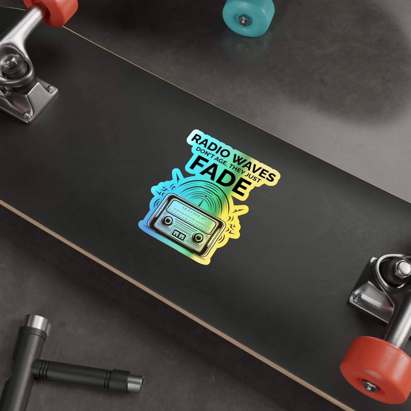 Amateur Ham Radio Operator Stickers Holographic Vinyl Decal - Timeless Signals & Propagation Enthusiasts