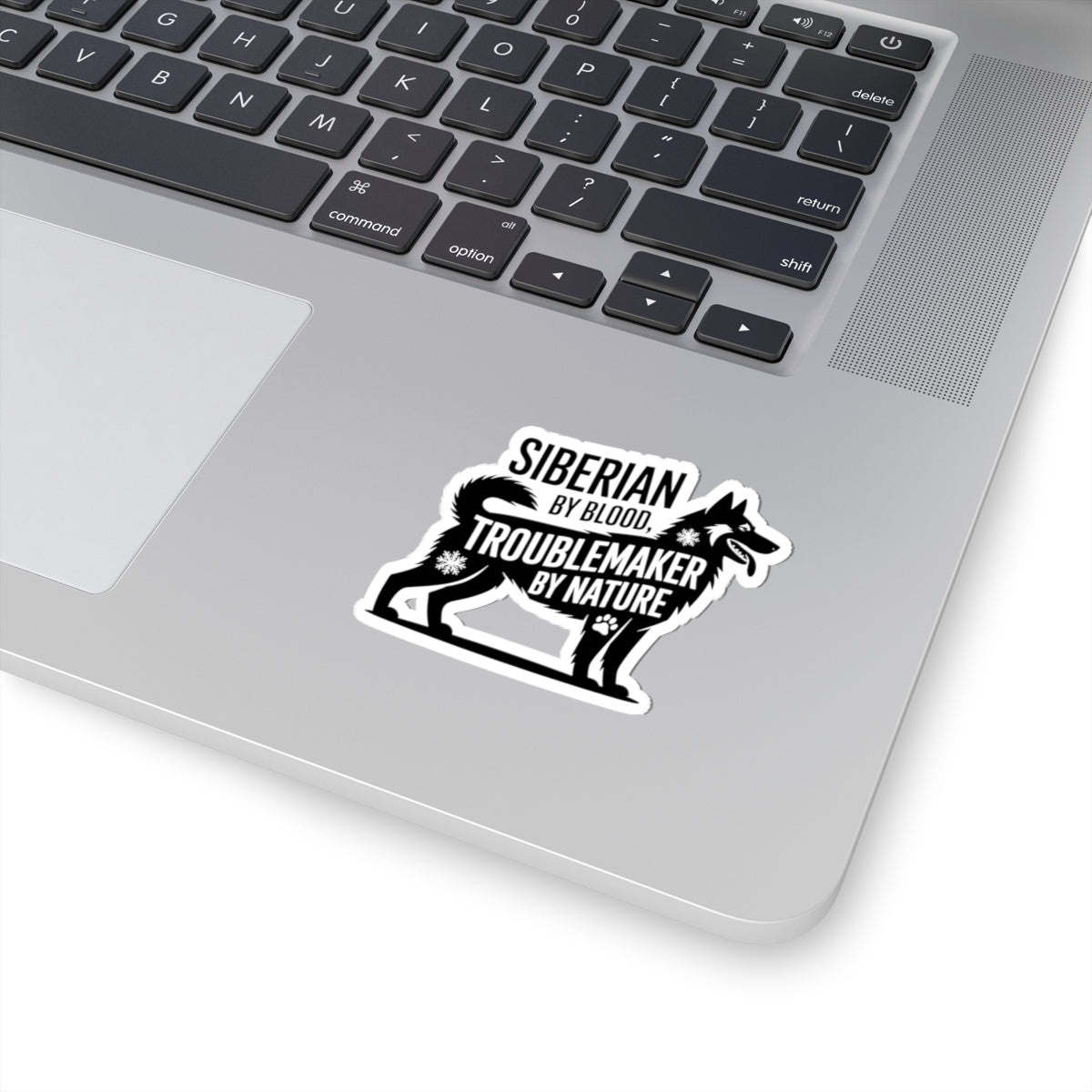Mischievous Husky Sticker - Siberian Trouble Vinyl Decal for Dog Lovers & Owners