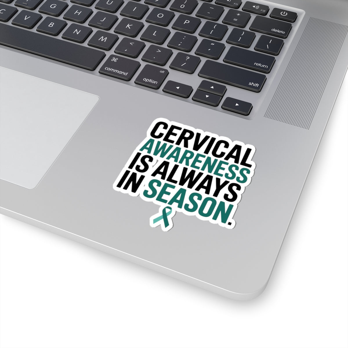 Cervical Health Awareness Sticker - Always in Season Vinyl Decal