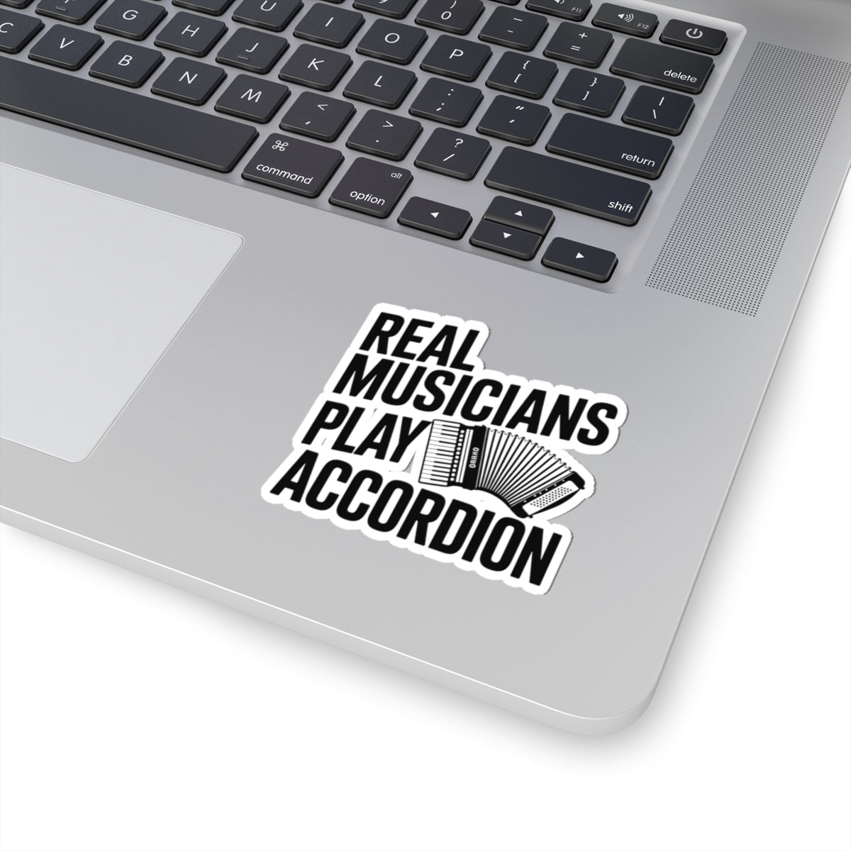 Accordion Player Sticker – Real Musicians Proud Decal for Squeezebox Lovers, Polka Band Members
