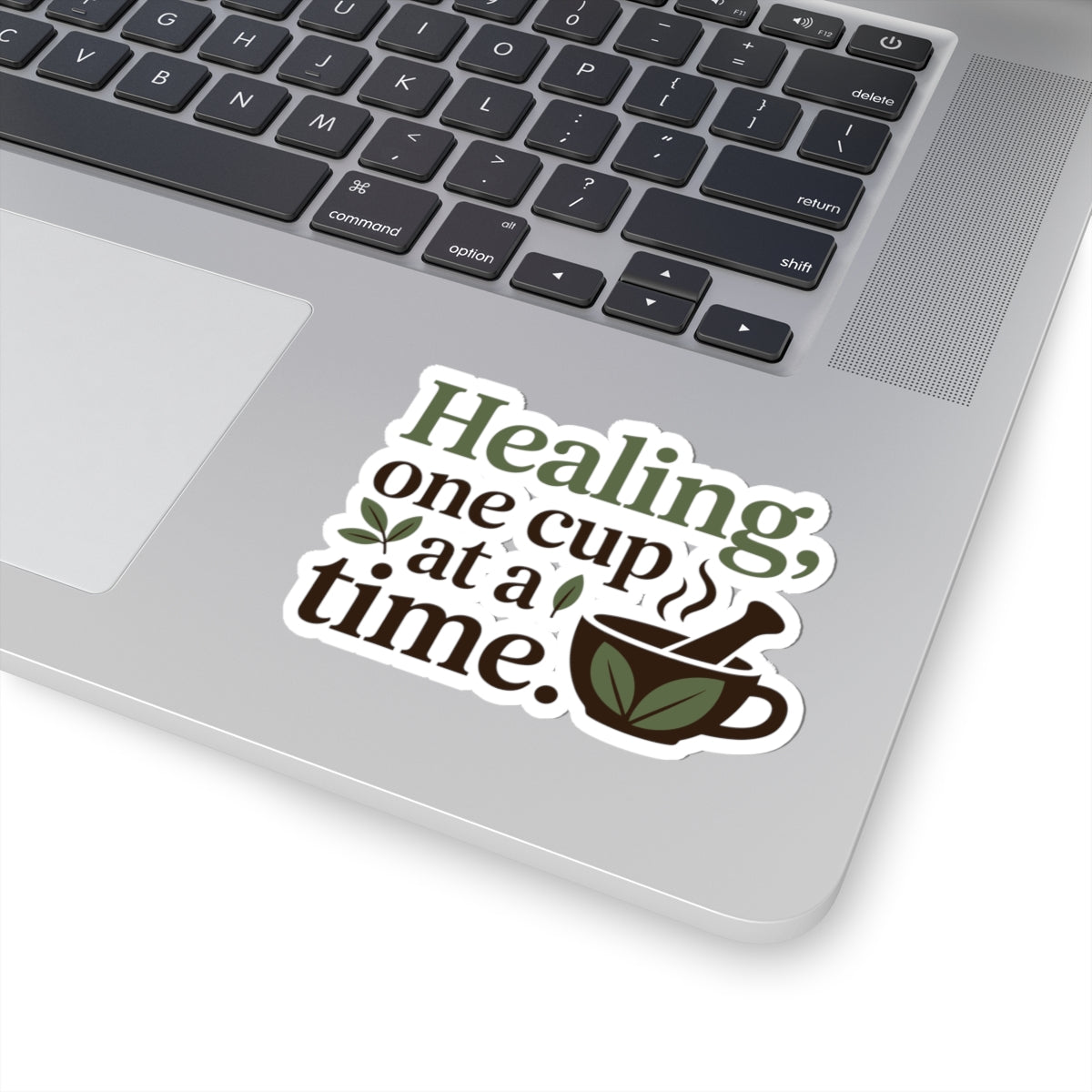 Herbalist Healing Sticker - Cup by Cup Wellness Vinyl Decal for Herbalists, Tea Practitioners