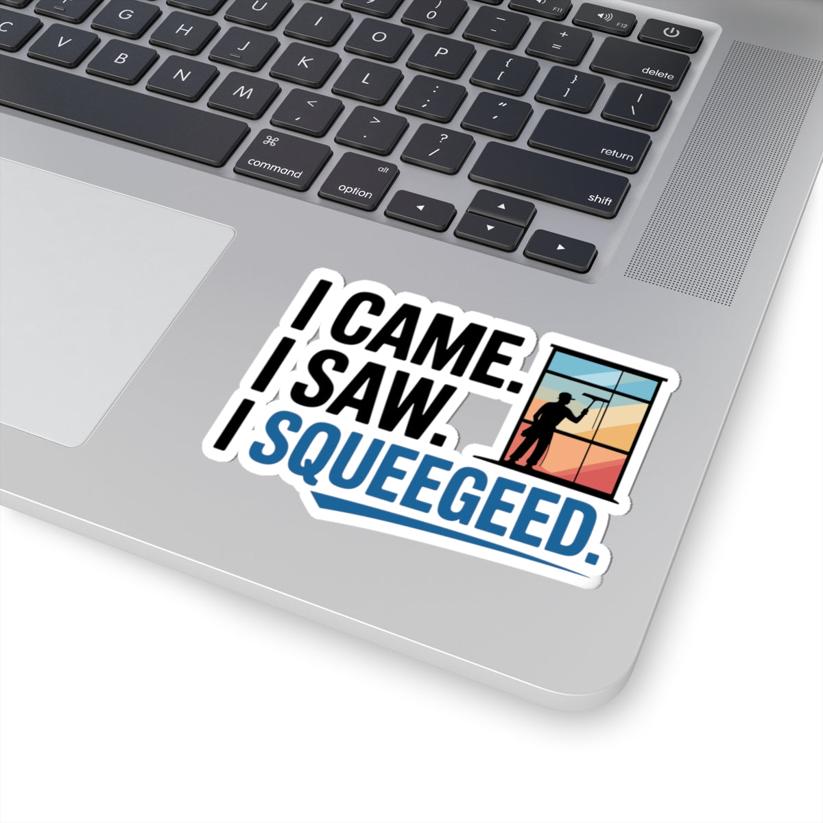 Window Cleaner Sticker - I Came I Squeegeed Vinyl Decal for Professionals & Crews
