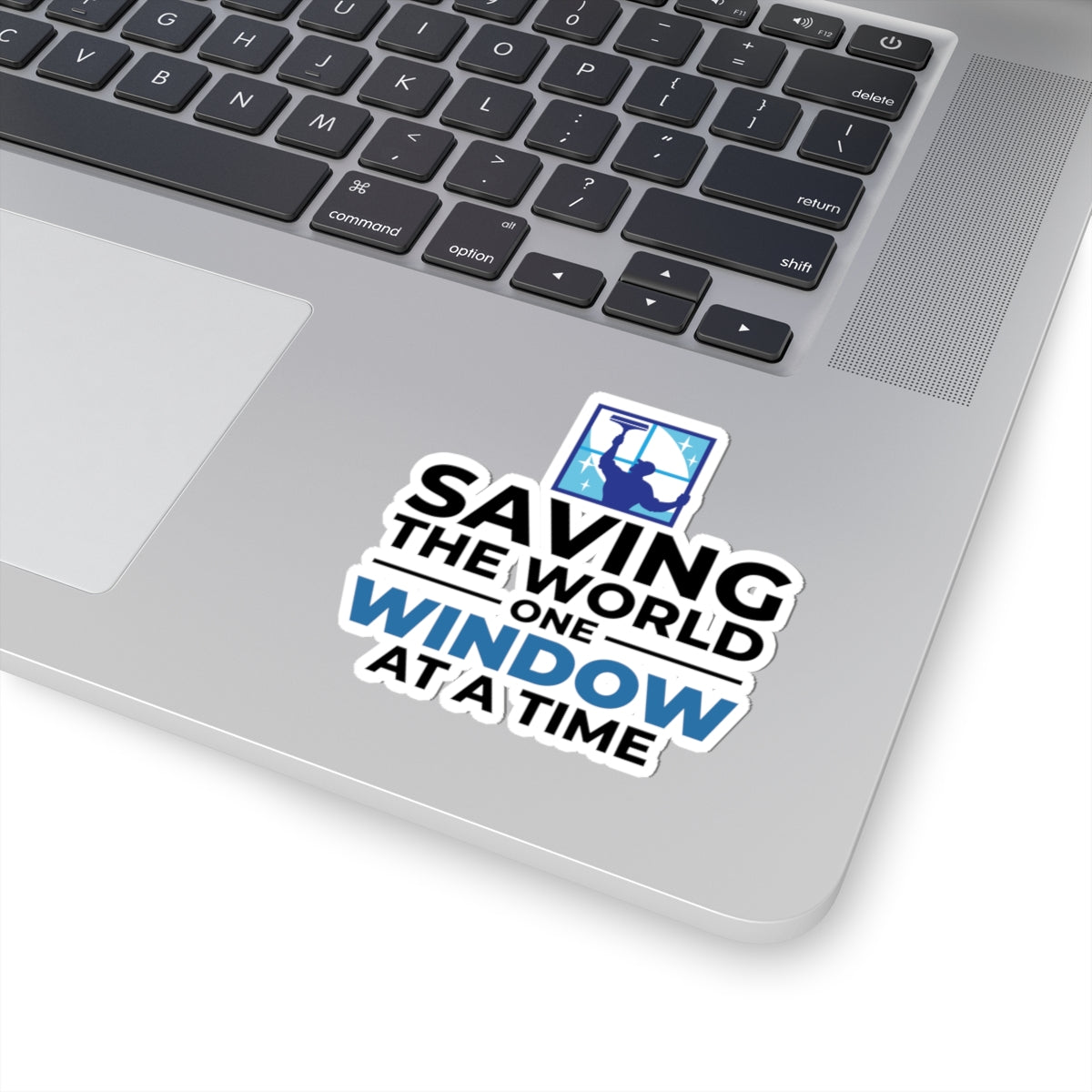 Window Cleaner Sticker - World Saving Vinyl Decal for Professionals & Technicians