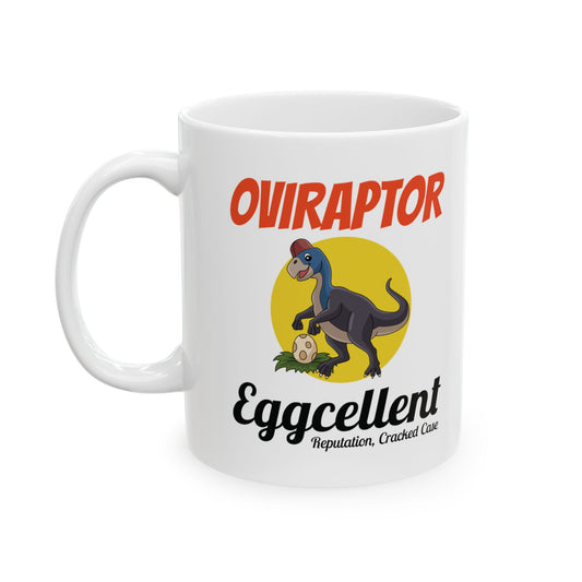 Dinosaur Fossil Mug - Oviraptor, Egg - Dino Humor Gift