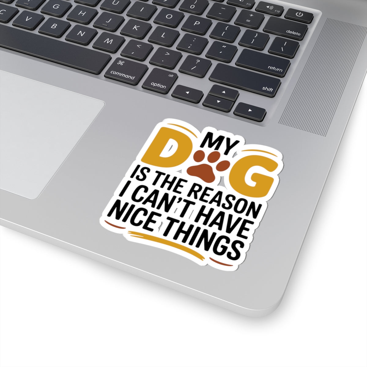 Funny Pet Owner Sticker - Dog Humor Vinyl Decal for Puppy Parents Animal Lovers Pet Moms Dads