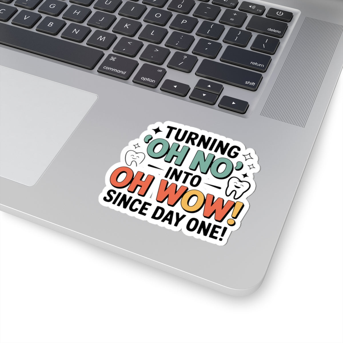 Smile Transformer Sticker - Prosthetic Artistry Vinyl Decal for Dental Ceramists & Techs