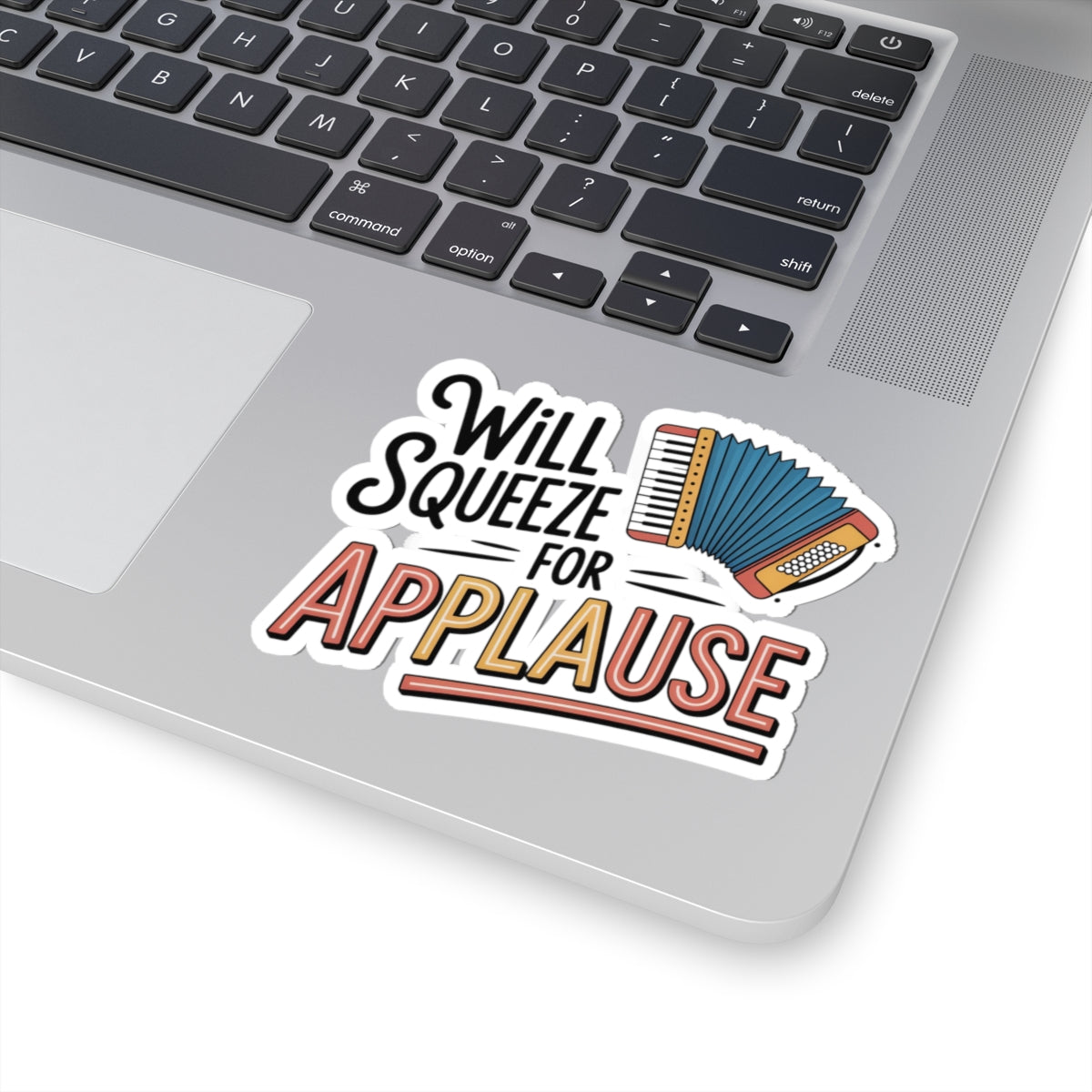 Squeezebox Sticker – Busker Humor Decal for Accordionists, Street Performers