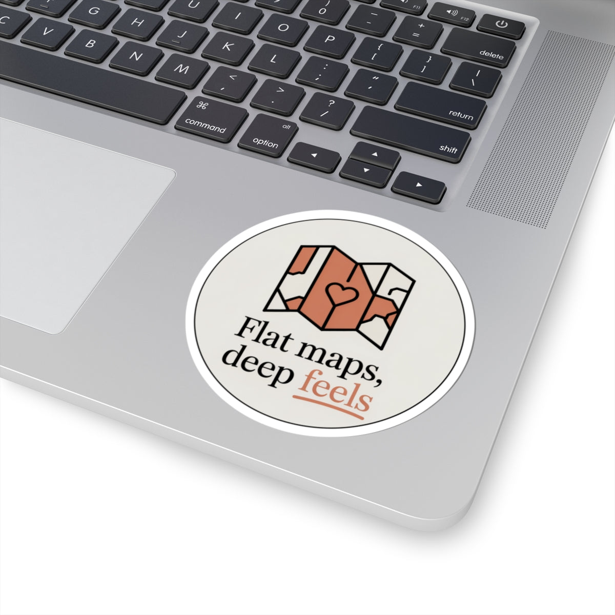 Cartography Feelings Sticker - Minimalist Map Quote Decal for Travel Lovers