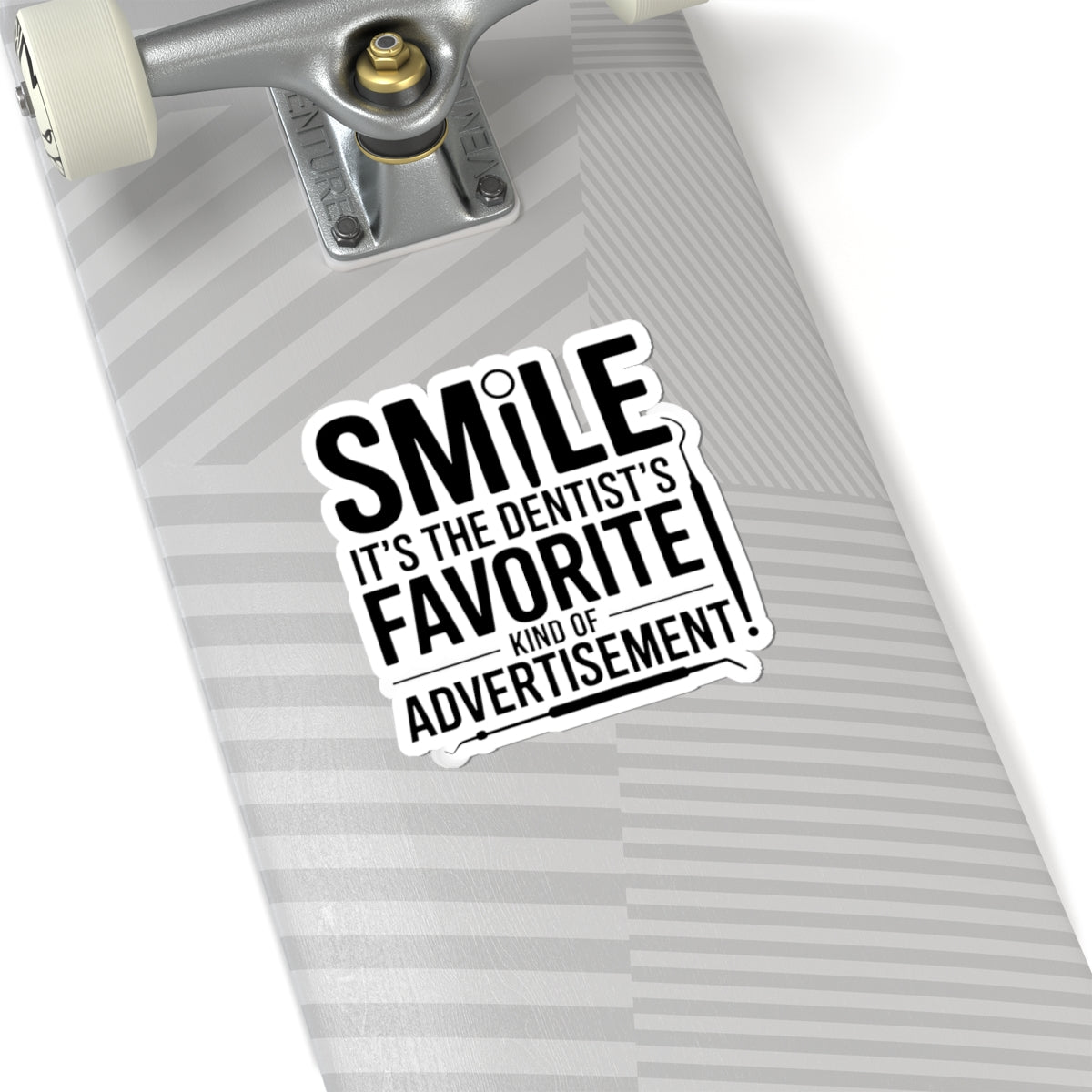 Dentist Advertisement Sticker - Smile Vinyl Decal for Dental Offices
