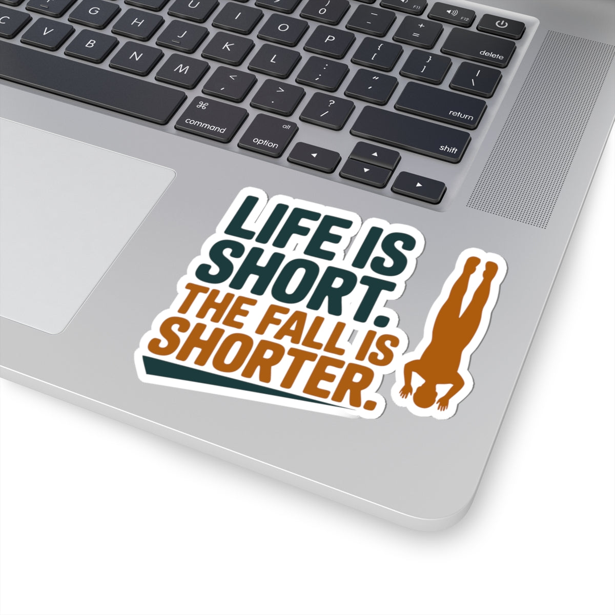 BASE Jumping Sticker – Funny Dark Humor Freefall Quote Decal for Extreme Sports Fans Thrill Seekers
