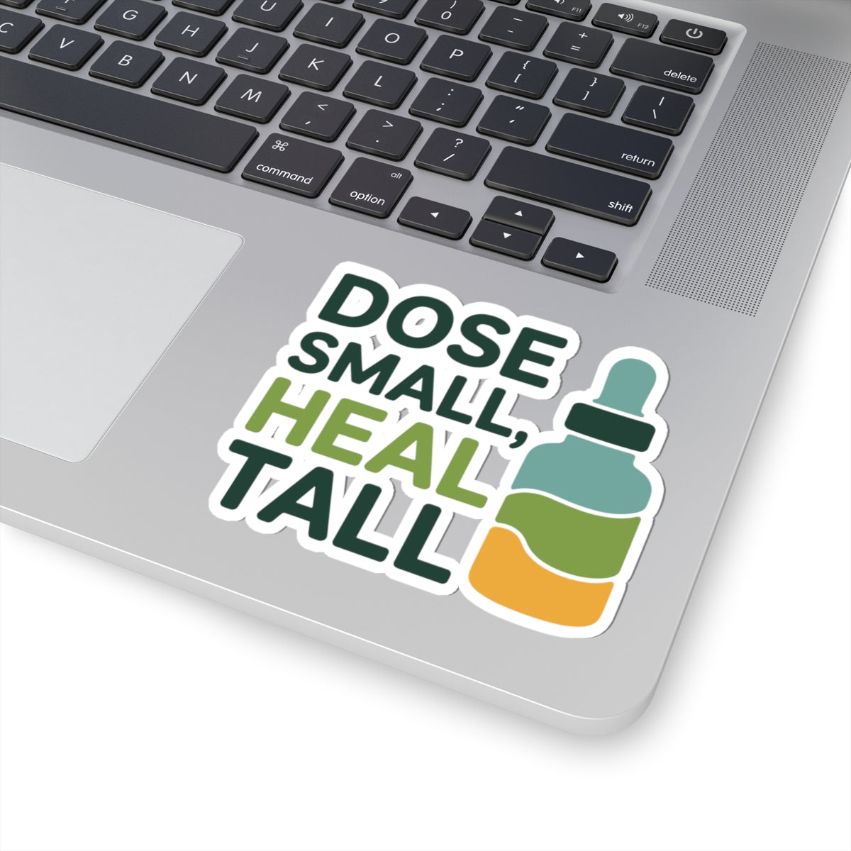 Homeopathy Power Sticker - Small Dose Big Healing Vinyl Decal for Homeopaths, Natural Medicine Fans