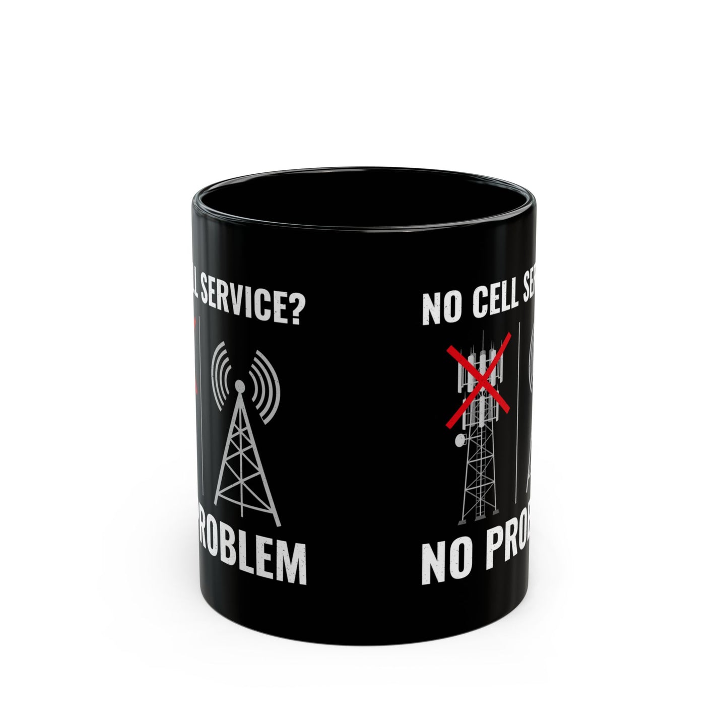 Amateur Ham Radio Operator Mug - No Cell Service? No Problem for Off-Grid Hams 11 oz