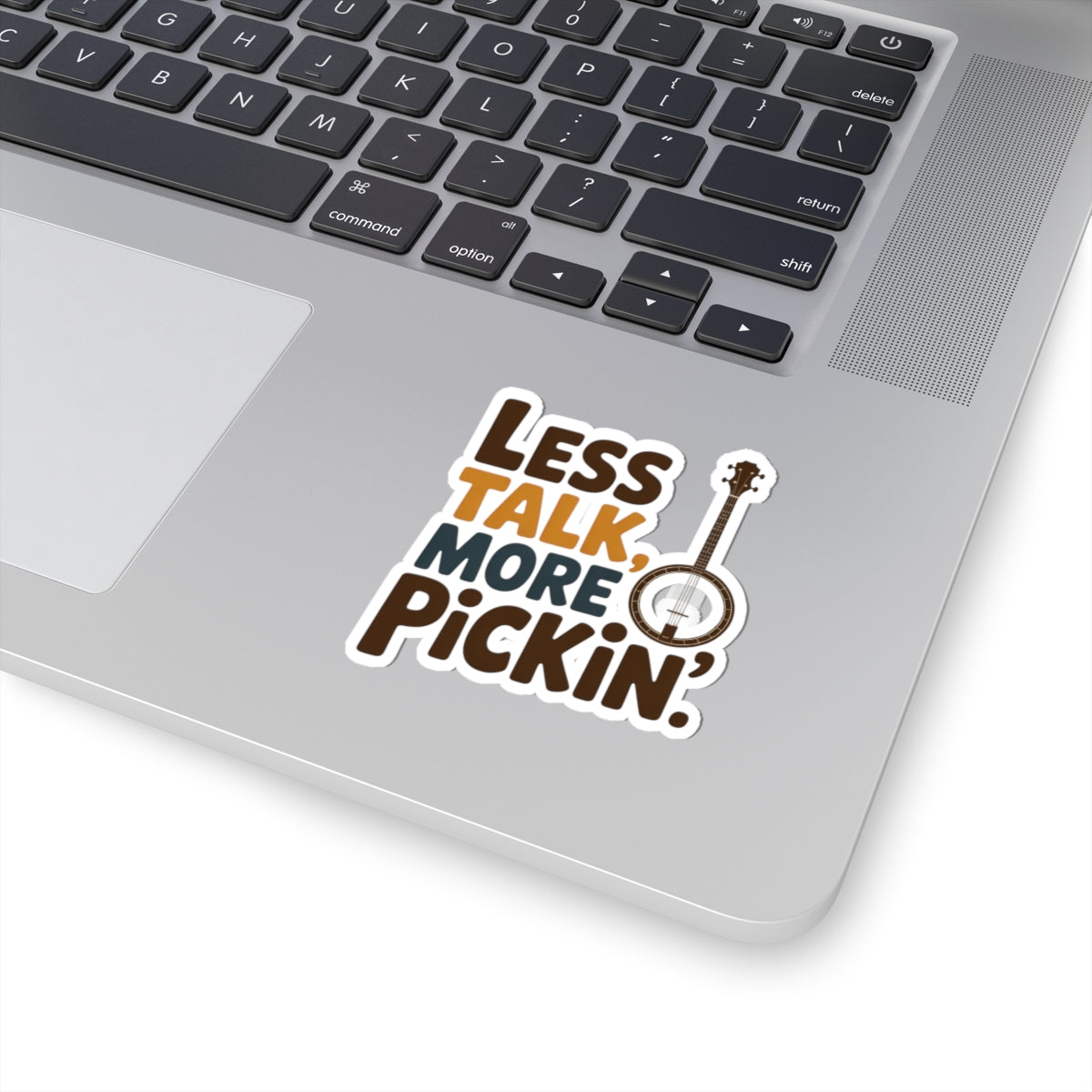 Banjo Sticker – Funny Pickin' Attitude Bold Decal for Bluegrass Musicians Folk String Instrument Players